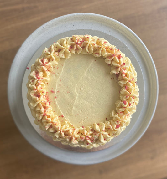 Vanilla vegan cake.